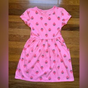 Cat & Jack Pink Strawberry Pattern Dress